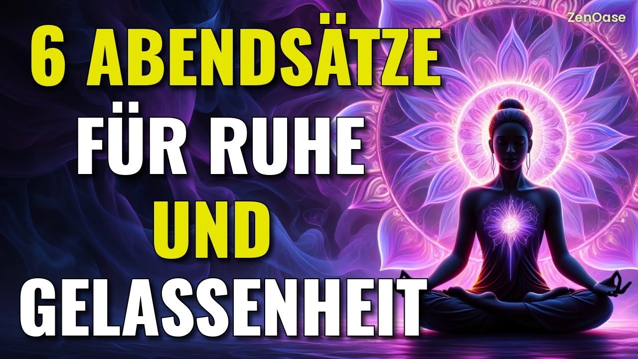 6 Abendsätze für Ruhe und Gelassenheit | Buddhistische Weisheit
