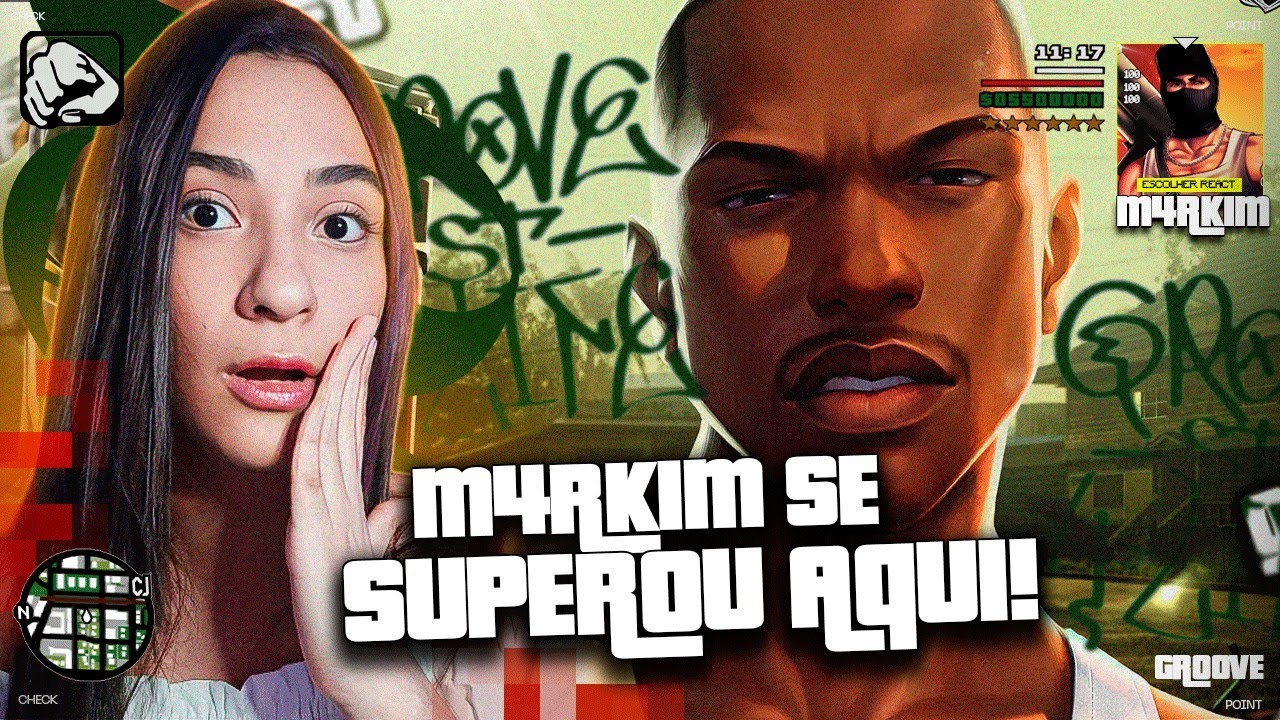 ele foi traído??😱 CJ (Grand Theft Auto) - San Andreas | M4rkim - REACT