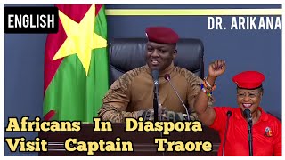 Traore Delivers Powerful Speech As Africans From Diaspora Visit Him To Show Support For His Rule