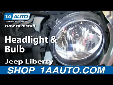 How To Replace Headlight and Bulb 05-07 Jeep Liberty