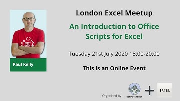 Introduction to Office Scripts for Excel - 21st July 2020