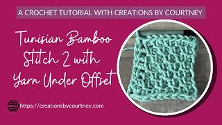 Quickly learn the Tunisian Bamboo Stitch 2 with Yarn Under Offset