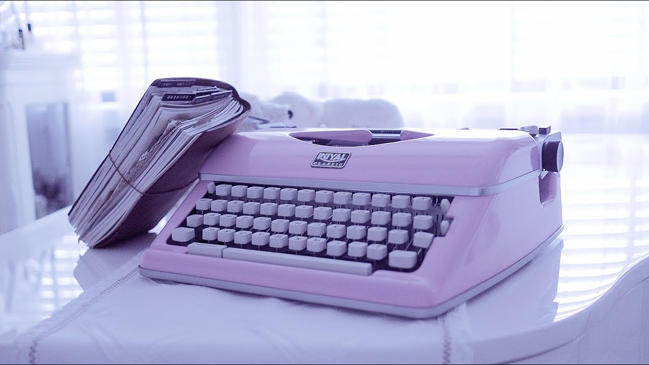 ASMR | Старинное украшение дневника на моем рояле | используя пишущую машинку | no talking