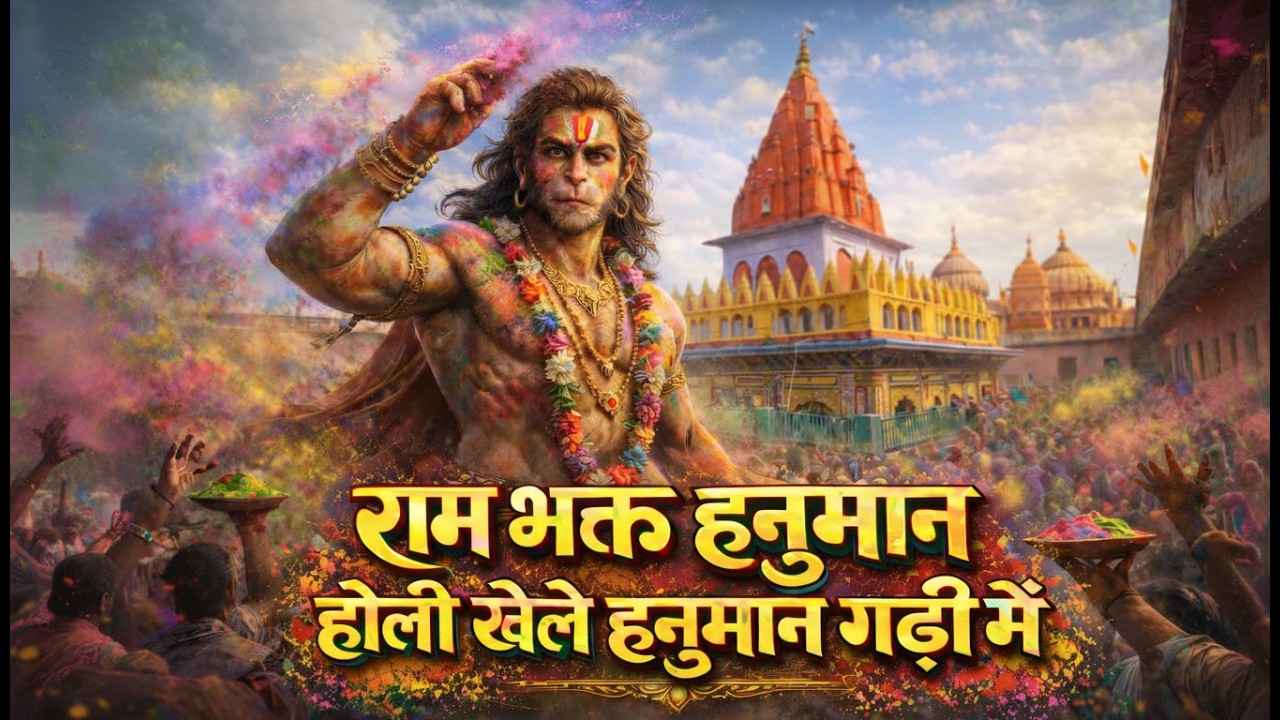 राम भक्त हनुमान होली खेले हनुमानगढ़ी में | Divine Holi Darshan | Jai Shri Ram Bhakti Bhajan 2026