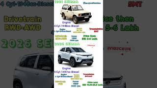 1991 vs 2025 Tata Sierra 😳 Indian Cars Evolution 🔥