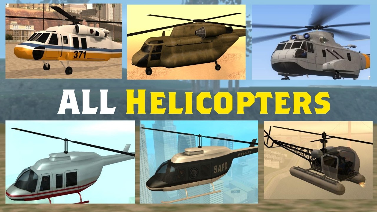 GTA SA: Every Helicopter Location + How to Get! (2026)