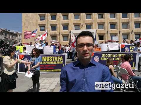 მუსტაფა ემრე ჩაბუქის მხარდასაჭერად კანცელარიასთან აქცია გაიმართა