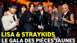 Blackpink Lisa And Straykids Interaction At Le Gala Des Pièces Jaunes 2024 #Lisa #Straykids