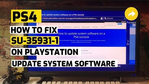 How to fix Ps4 SU-35931-1 Update System Software Error Fixed New