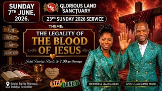23RD SUNDAY SERVICE , 2026 - (7TH JUNE, 2026).