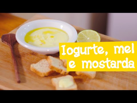 Receita molho de Iogurte, mel e mostarda | A Cozinha do Gibra