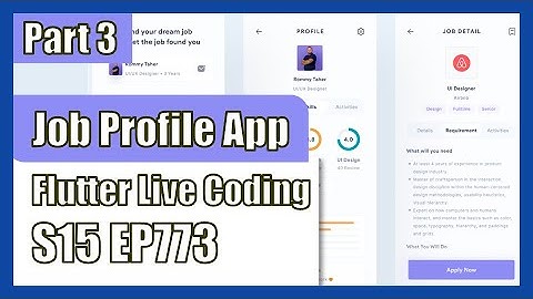 [Flutter] Flutter Live Coding EP773 (Job Finder App Part 3)