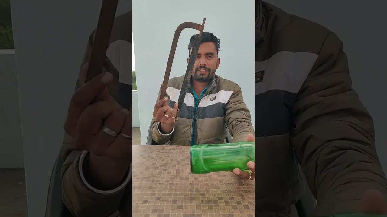 Magic Trick to Cut Glass Bottle 🍾 
