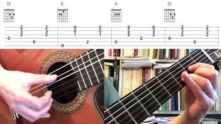 Video thumbnail of "Love Me Tender - Elvis Presley (Original guitar lesson)"