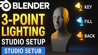 Blender Lighting Tutorial | Creating a 3-Point Lighting Studio