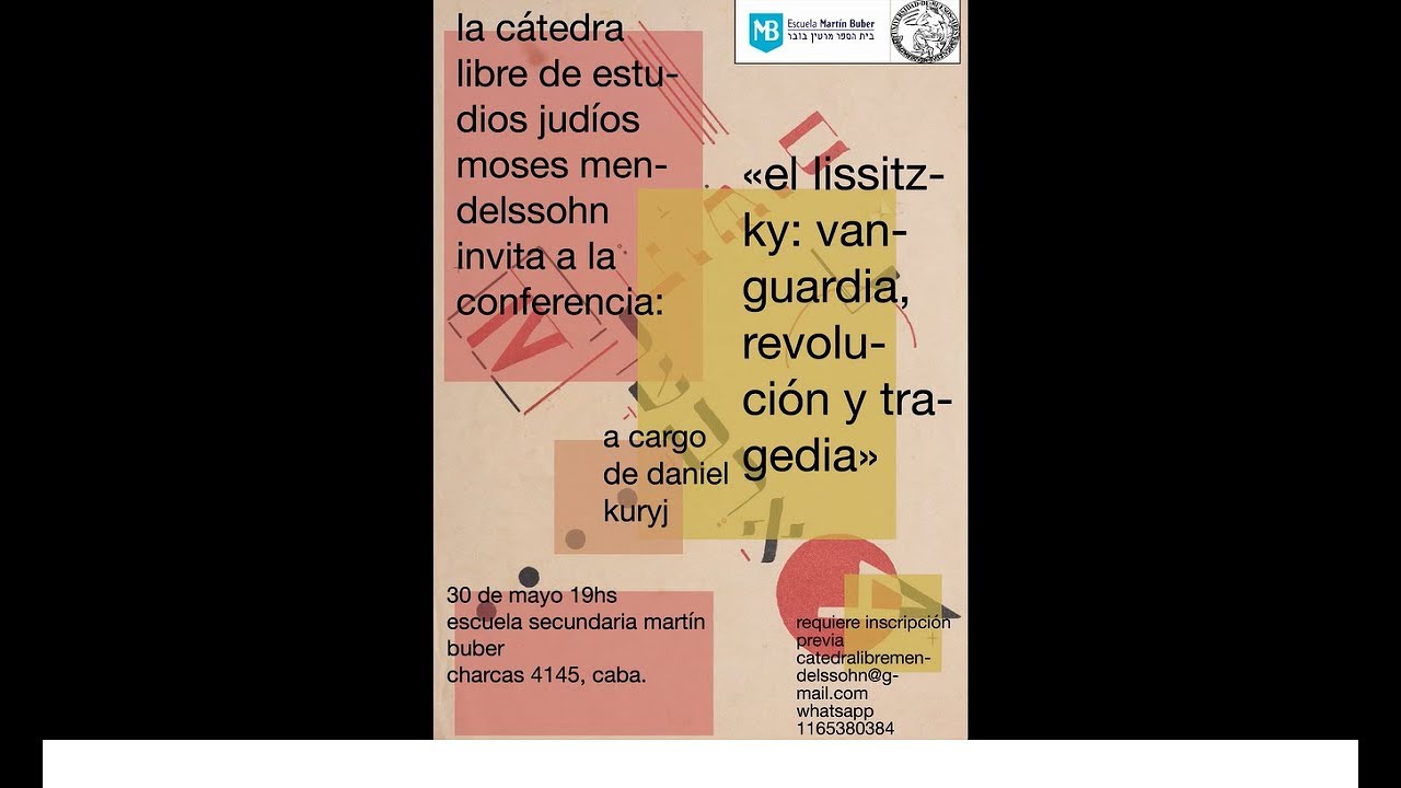 Conferencia El Lissitzky Vanguardia Revolucion Y Tragedia A