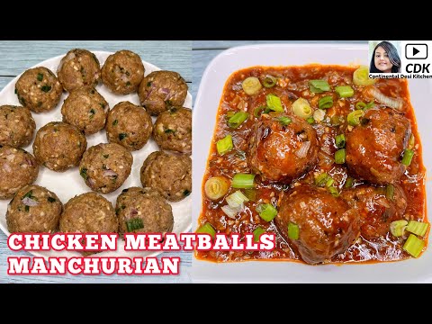 CHICKEN MEATBALLS MANCHURIAN | How To Make Homemade Meatballs | Chicken Meatballs Recipe#manchurian