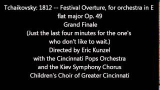 Tchaikovsky--1812 Overture Grand Finale (Last 4 minutes)