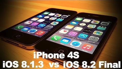 iOS 8.2 Final Release vs. iOS 8.1.3 on iPhone 4S