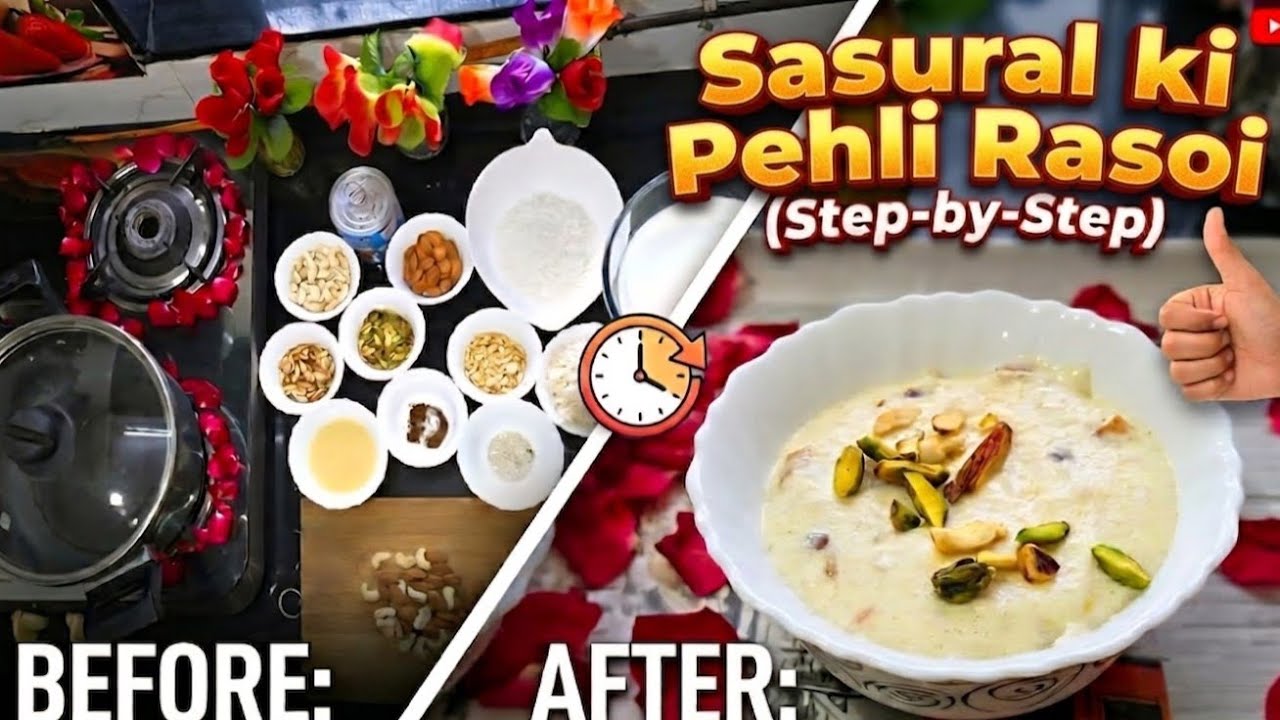 Resoi First Sasural ki Pehli Rasoi. #youtube video #first rasoi. #kheerrecipe # ...
