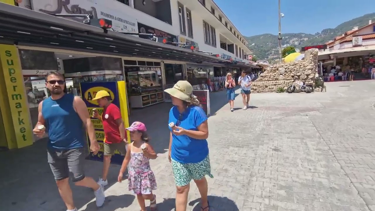 Walk Through The Day Life Of Oludeniz Strip, Oludeniz, Turkiye 🇹🇷