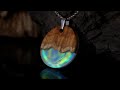 Opal, Wood and Resin Pendant  - Ultimate Secret Wood Type Jewellery Tutorial