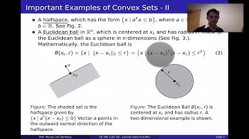 LEC06 - Convex Sets, Functions, and Minimizers