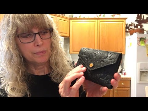 LV Victorine Wallet Monogram Empreinte Leather, Luxury, Bags