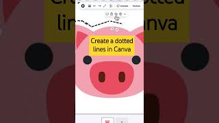 How to Create a dotted lines in Canva! #shorts # canva #canvastips #tutorial