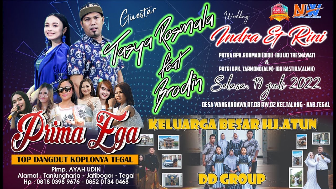 LIVE PRIMAEGA | WEDDING INDRA & RINI | KEL.BESAR H.ATUN (DD GROUP) WANGANDAWA TALANG TEGAL | MALAM