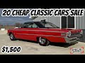 Driver Prices Available 20 Classic Cars Up for Sale From Owners