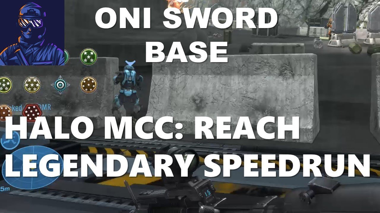 Halo MCC: Reach Legendary Speedrun Part 2 - Oni Sword Base - YouTube