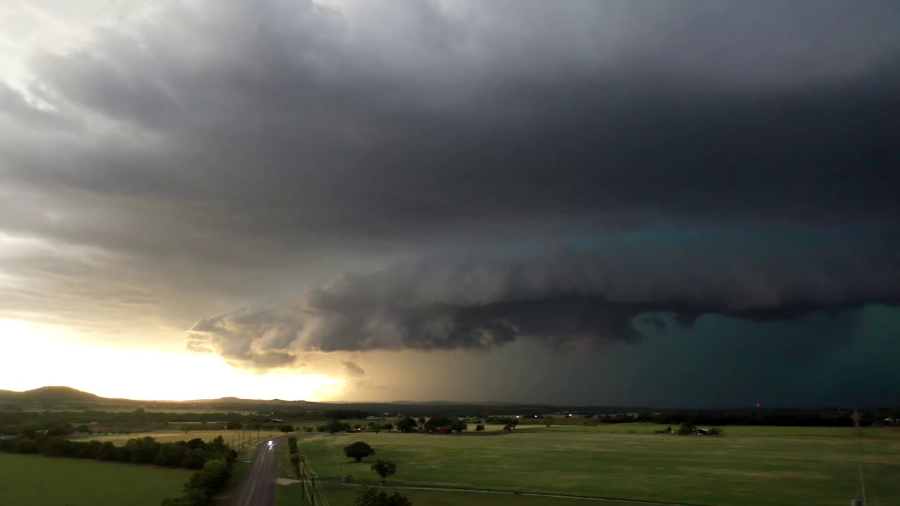 TWO TORNADO WARNED supercells intercepted by Dominator Drone - YouTube
