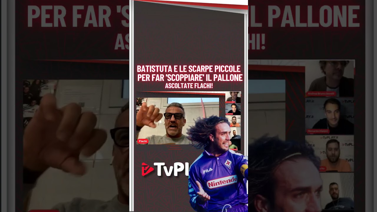 "Così scoppiava il pallone", Flachi a sorpresa su Batistuta