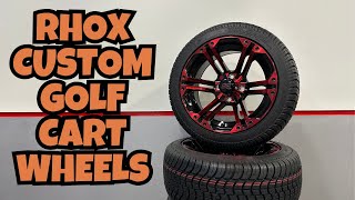 Rhox RX354 Golf Cart Wheels - RED | Dean Team Golf Carts