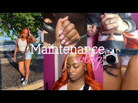 Maintenance Vlog | lashes, nails, hair, wax, etc