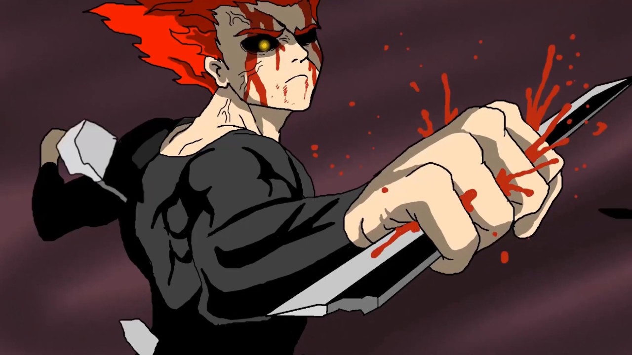 One punch man "Garou kill royal ripper " fan animation YouTube