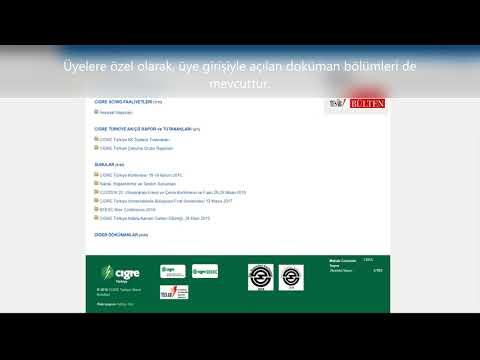 Cigre Türkiye Web Sayfası Kullanımı
