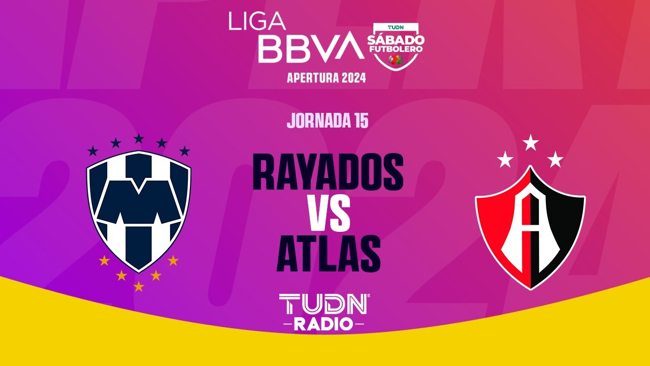 EN VIVO 🔴| RAYADOS VS ATLAS | JORNADA 15 - LIGA MX APERTURA 2024 - YouTube