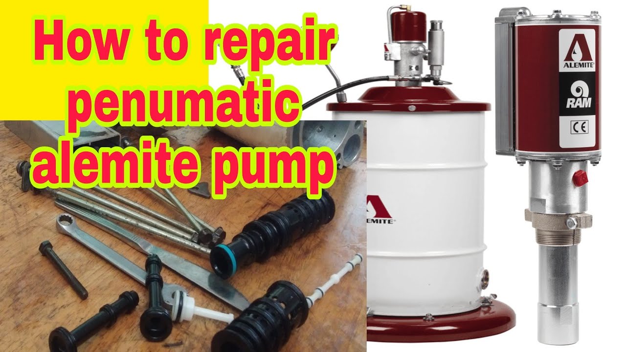 Alemite Ram oil drum pump / Most common problem of drum pump / Drum pump Repair andam YouTube