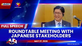 Roundtable Meeting with Japanese Stakeholders (Full Remarks) 5/27/2026