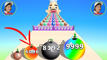 TikTok Gameplay Video 2023 - Satisfying Mobile Game Max Levels: Flexy Runner 3D, Ball Run 2048 Up