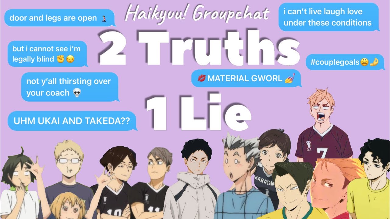 Haikyuu! ✨Two Truths One Lie✨(Day 2)