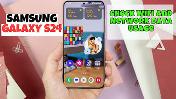 Check Wifi And Network Data Usage Samsung Galaxy S24 || How to check wifi and network data options