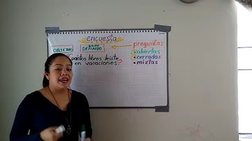 ENCUESTAS Y TIPOS DE PREGUNTAS