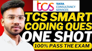 🔥TCS Smart Ignite Coding Questions ONE SHOT  | TCS Smart and Ignite Hiring 2025 Preparation