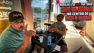 MURALHA LEVA BIRÓ PARA TOMAR CAFÉ DA MANHÃ NO CENTRO DE PORTO DE GALINHAS 