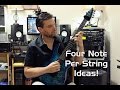 Allan holdsworth style four note per string ideas