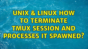 Unix & Linux: How to terminate tmux session and processes it spawned? (4 Solutions!!)