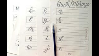 Learn the Alphabet with Brush Lettering How to use my Worksheets